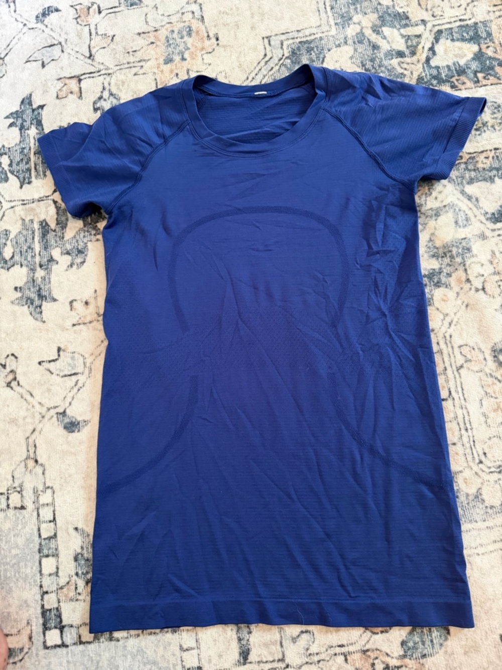 lululemon athletica Navy Blue Short Sleeve Performance Tee